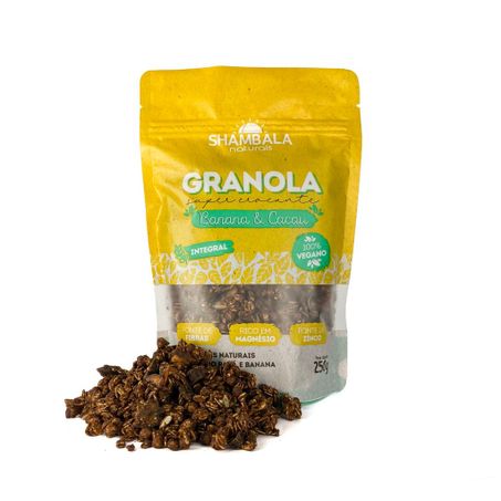 Granola banana e cacau shambala 250g