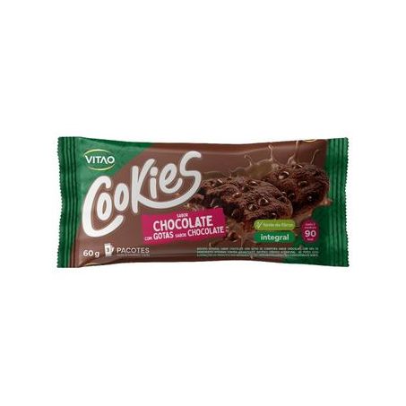 Biscoito Cookies Vitao Integral Chocolate 60g