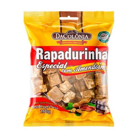 Rapadurinha especial c/amendoim dacolonia 160g