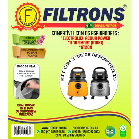 SACO ASPIRADOR PO FILTRONS SMART A-10