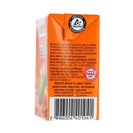 Água De Coco SococoTangerina 200ml 360-8
