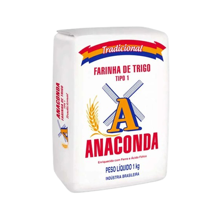 Farinha de trigo anaconda tradicional 1kg
