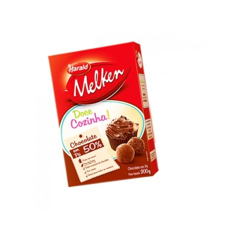 CACAU PO HARALD 200G 50% MELKEN 