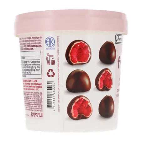 Framboesa Coberta C/Chocolate Amargo Franui Cong 150g 360-3