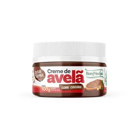 Creme avela c/cacau bom principio 100g