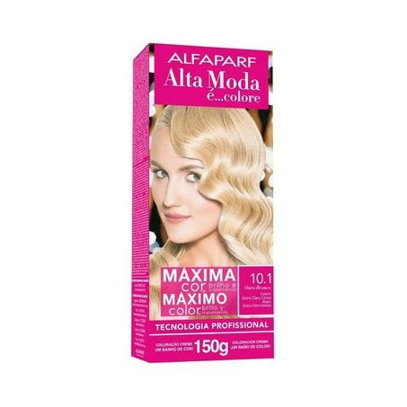 	 TINTURA ALTA MODA 150G 10.1 LOURO EXTRA CLARO CINZA