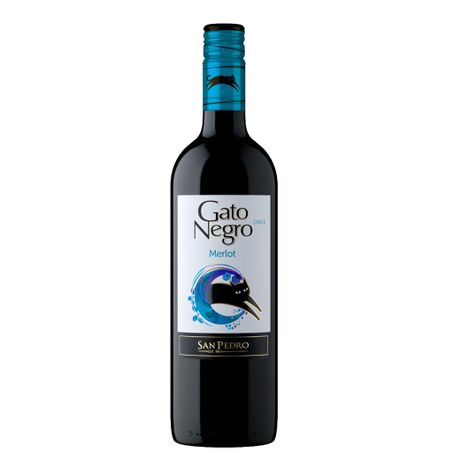 Vinho gato negro merlot 750ml