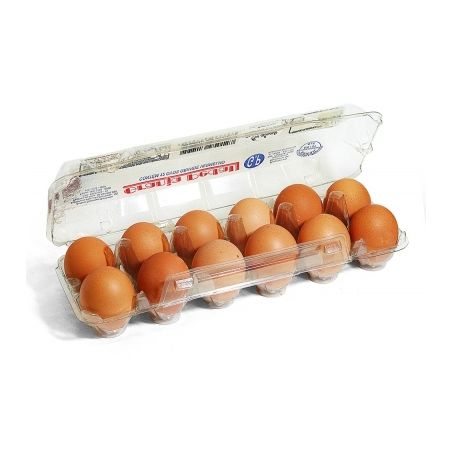 Ovos galinha granja pedal com 12 unidades