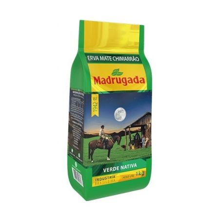 Erva mate Madrugada pura folha verde nativa 1kg