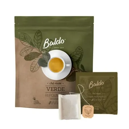 Chá baldo verde repousado 25g 10 saches