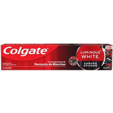 CREME DENTAL COLGATE LUMINOUS WHITE CARVÃO ATIVADO 60G