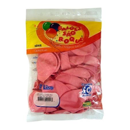 BALAO SAO ROQUE 6,5 BASIC ROSA C/50UND