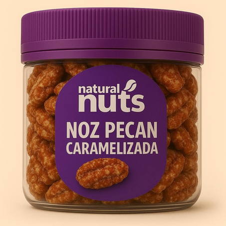 Noz Pecan Caramelizada Natural Nuts 80G