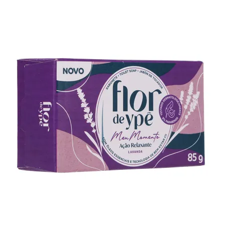 SABONETE BARRA FLOR DE YPE MEU MOMENTO LAVANDA 85G 360-14