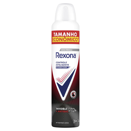 Desodorante Aerossol Rexona 250ml - Antibacterial - Invisible - Feminino - Leve Mais, Pague Menos