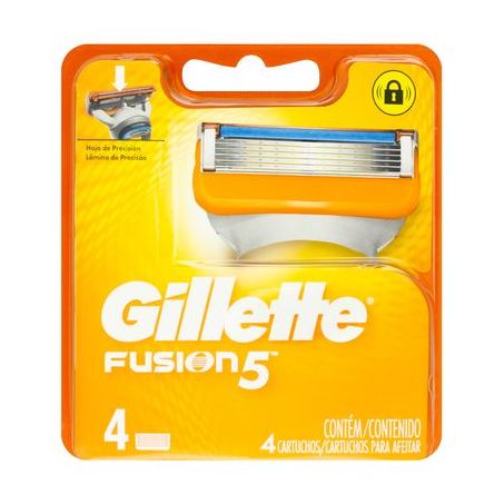 CARGA GILLETTE FUSION5 C/4 UN (092189)