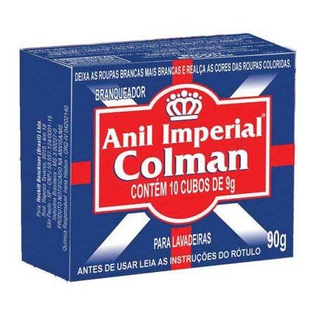 Branqueador Cubos para Lavadeiras Anil Colman Colman  Caixa 90gr