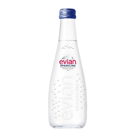 Água Mineral Evian com gás Gf 330ml