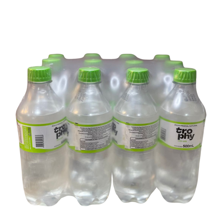 Agua mineral pcc/12x500ml com gas trophy