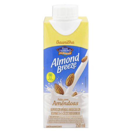 BEBIDA DE AMÊNDOAS BAUNILHA BLUE DIAMOND ALMOND BREEZE