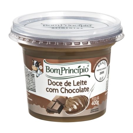 Doce leite bom principio com chocolate 350g
