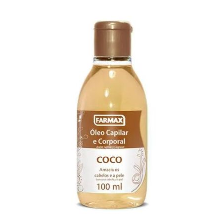 Óleo capilar farmax 100ml coco