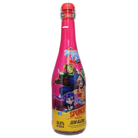 Espumante spunch 660ml zero alcool liga da justica 360-33