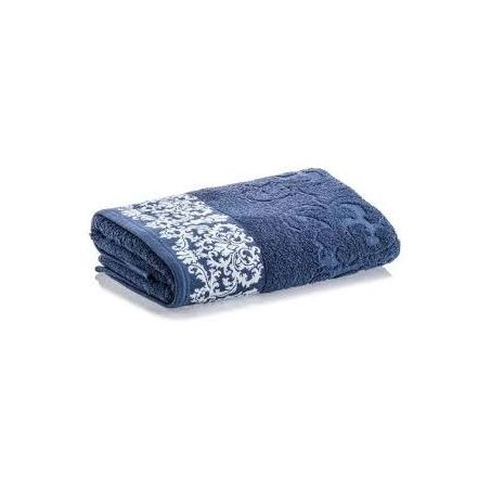 TOALHA CORTTEX BANHO JACQ MEDALHAO MARINHO 70X140