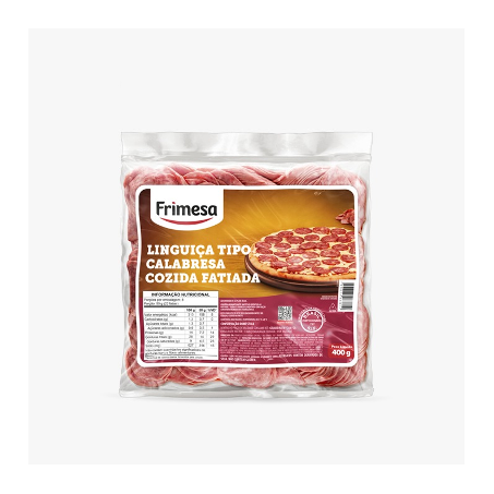 Linguiça calabresa fatiada frimesa 400g