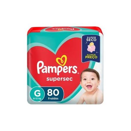 Fralda Pampers g C/80 Super Sec ###