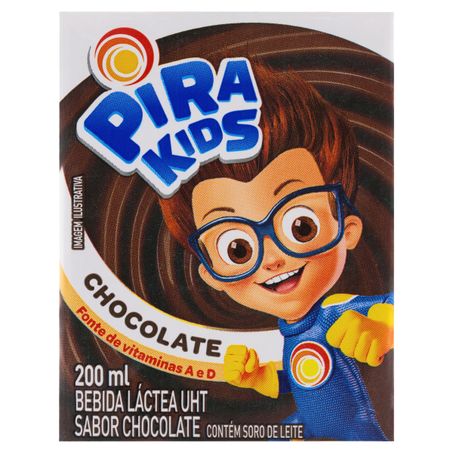 BEBIDA LÁCTEA CHOCOLATE PIRACANJUBA PIRAKIDS 200ML