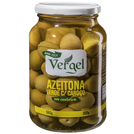 Azeitona vergel 300g com caroço