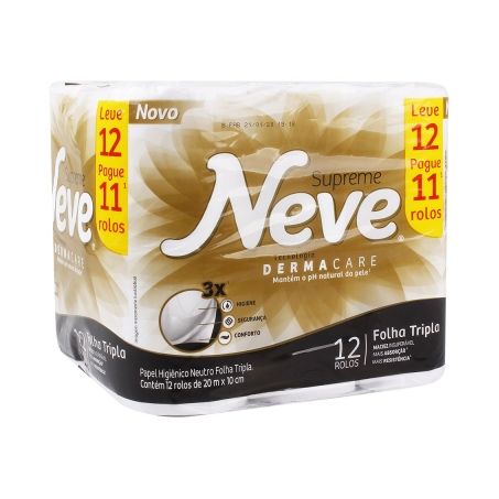 Papel higienico neve ft supreme lv12pg11
