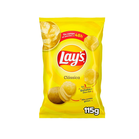 Batata Lays 115g - Clássica