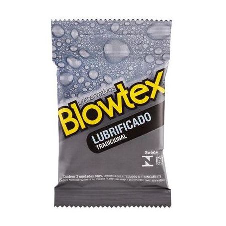 Preservativo Blowtex Lubrificado Tradicional Embalagem 3UN
