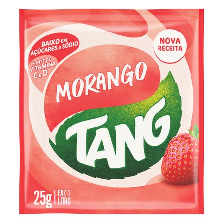 Refresco em pó morango tang