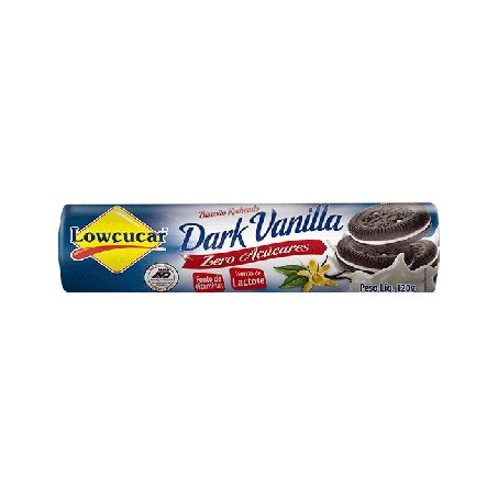 Biscoito lowcucar dark vanilla zero 120g