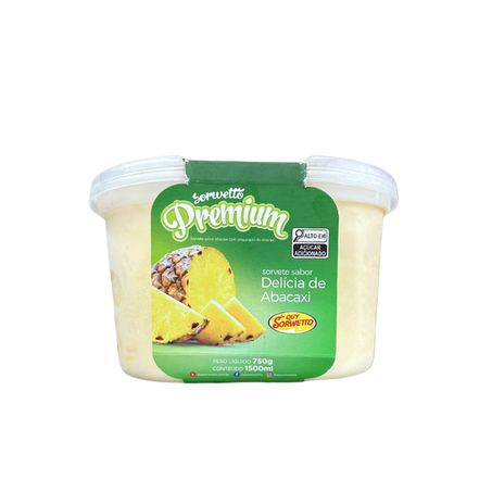 SORVETE POTE DELICIA DE ABACAXI 1,5L QUY SORWETTO