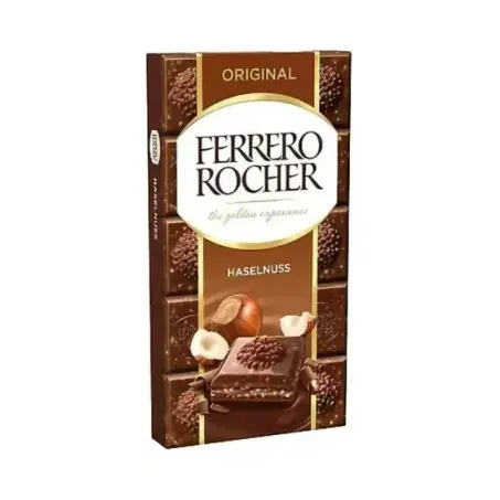CHOCOLATE FERRERO ROCHER AO LEITE C/AVELAS 90G (105880)