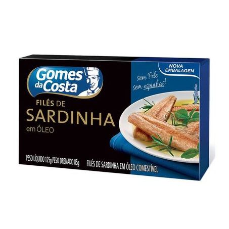 FILE SARDINHA GOMES DA COSTA OLEO 125G
