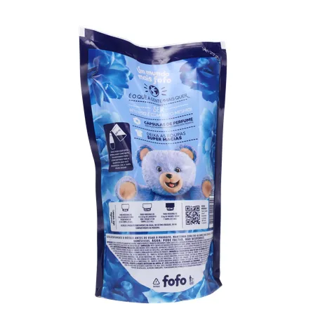 Amaciante de Roupas Concentrado Fofo Azul Tudao 900Ml 360-16