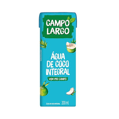 Água de coco campo largo 200ml