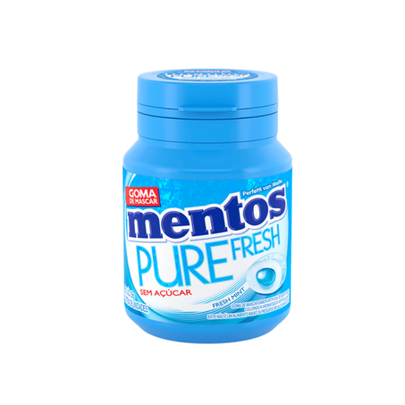 Goma de Mascar Mentos Pure Fresh Mint sem Áçucar Pote com 28un - 56gr