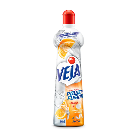 LIMP MULTIUSO VEJA POWER FUSION LARANJA SQZ 500ML
