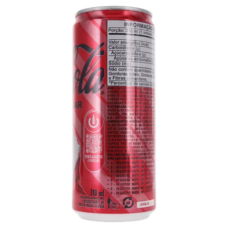 Refrigerante Coca-Cola Original Sem Açúcar Lata 310ml 360-11