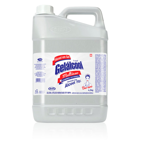 ÁLCOOL GEL START 70 INPM 4,3KG