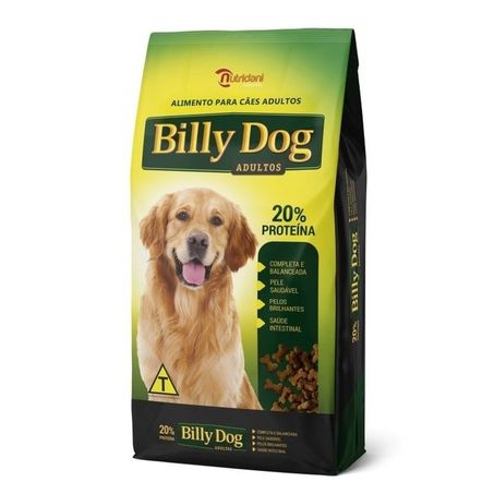 Raçao Billy Dog 15kg Adulto/Carne