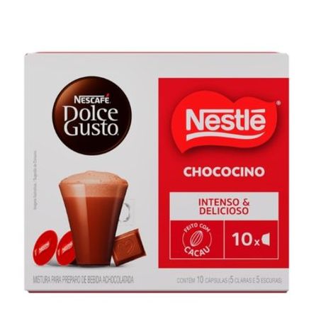 Achocolatado em Cápsula Chococino Nestlé Nescafé Dolce Gusto Caixa 150g 10 Unidades