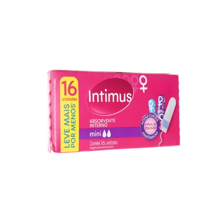 Absorvente Interno Intimus Mini Leve 16 Pague 15 Unidades 360-32