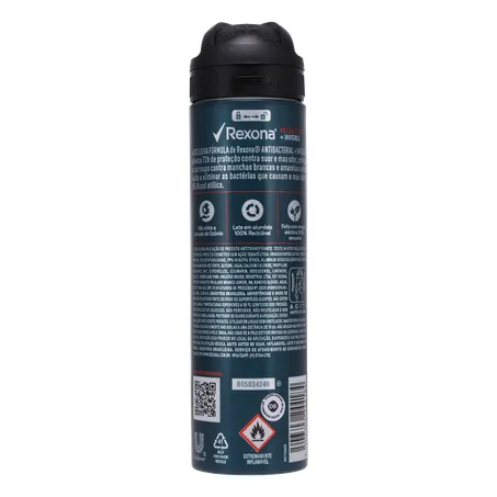DESODORANTE AEROSSOL REXONA MEN ANTIBACTERIAL INVISIBLE 150ML 360-17